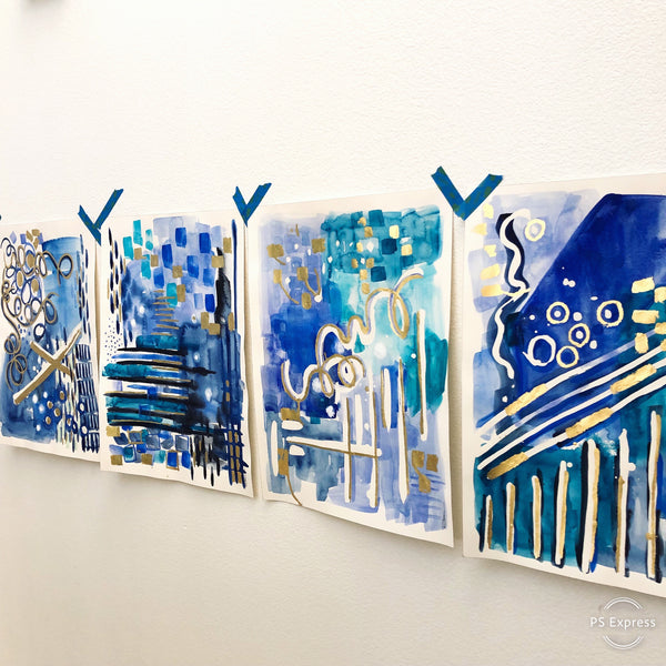 Marine Bubble Original Art 18"X24"