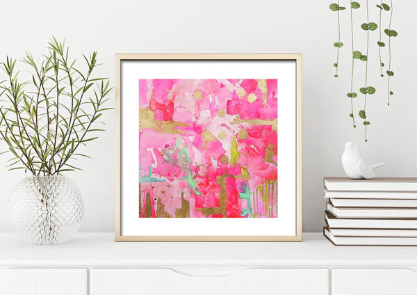 Blushing Shades Pink Print