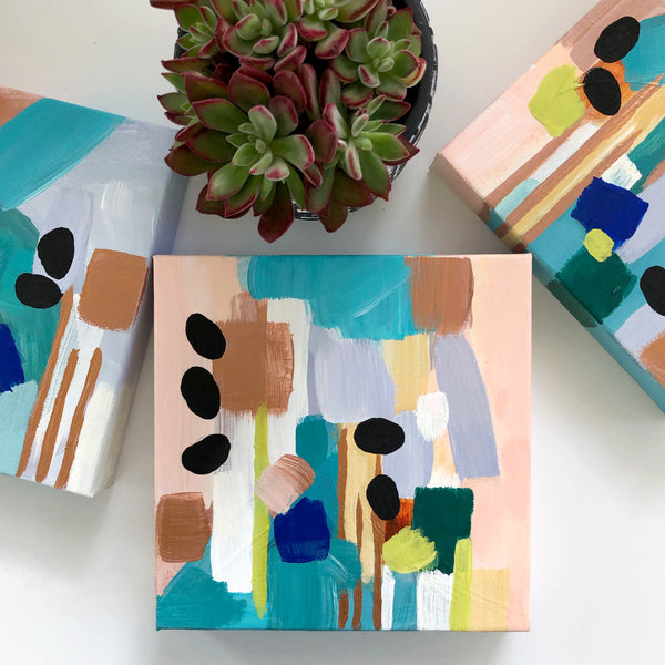 Dusty Bronze Original Art 8"x8"