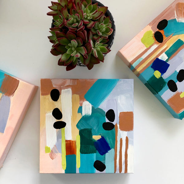 Dusty Copper Original Art 8"x8"