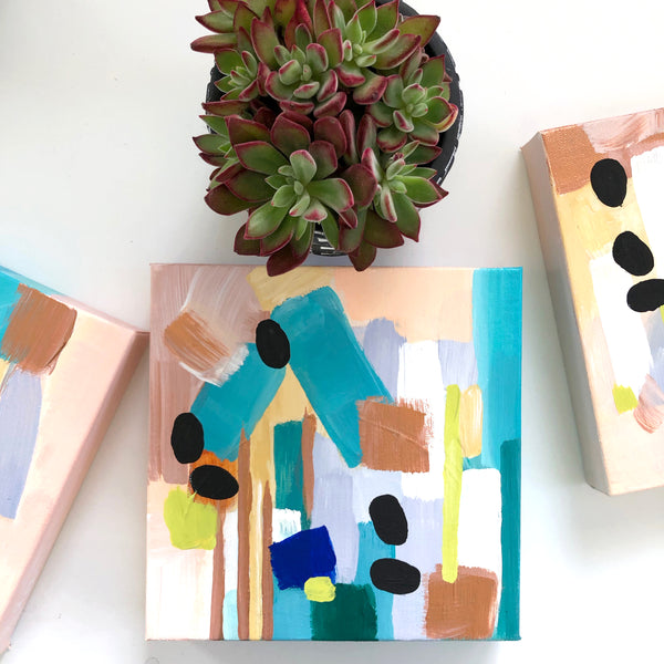 Dusty Quartz Original Art 8"x8"