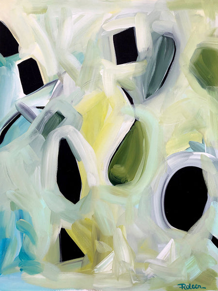 Jade Terra Gem Original Art 18"X24"