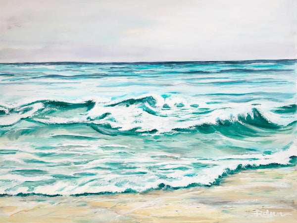 La Jolla Shores Stroll Original Art 40"X30"