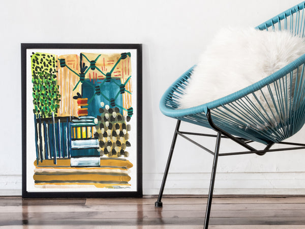 Lagoon Netting Print