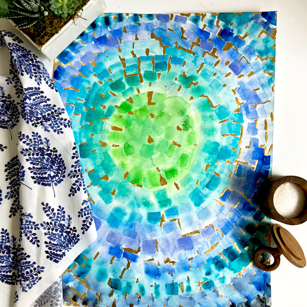 Good Vibes Original Art 18"x24'