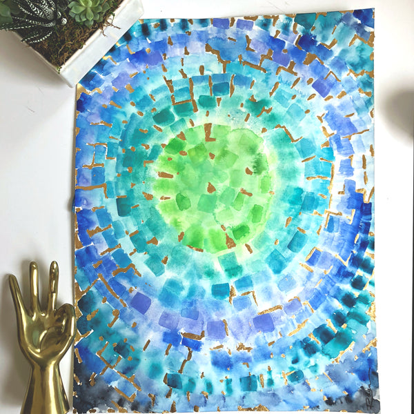 Good Vibes Original Art 18"x24'