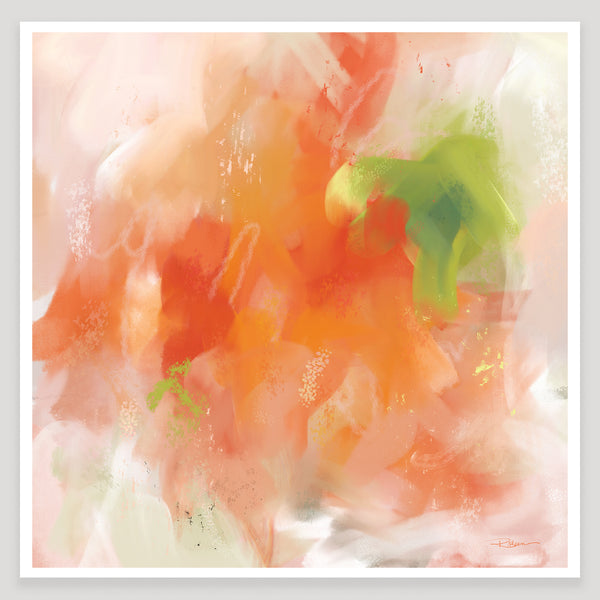 Papaya Fizz Art Print