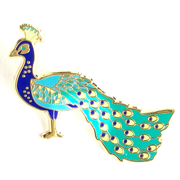 Peacock Enamel Pin