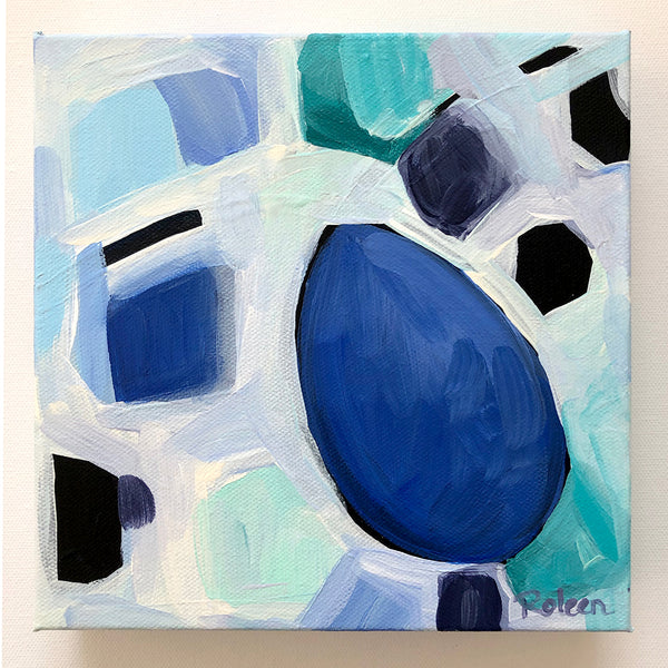 Sapphire Terra Gem Original Art 8"x8"