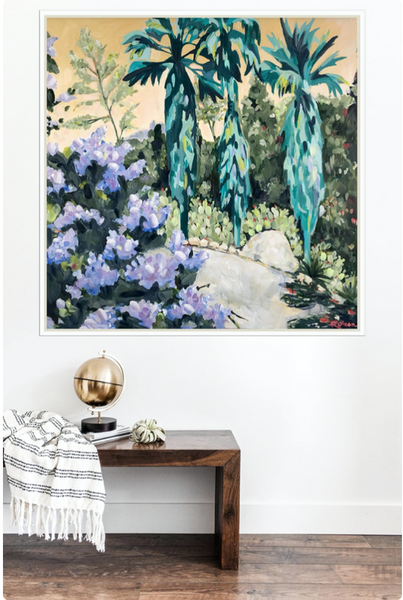 California Garden Original Art 36"x36"