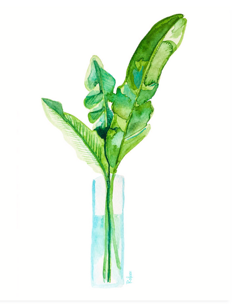 Banana Leaf Floral Print