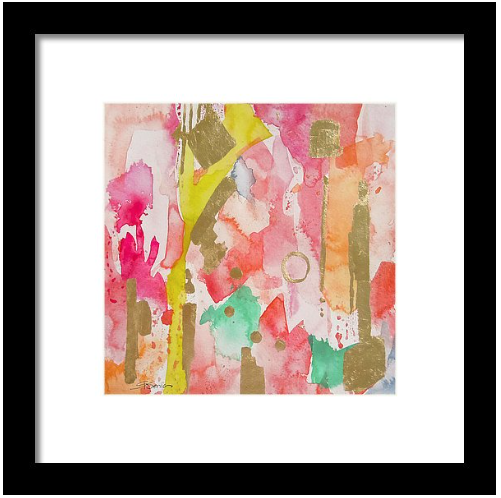 Georgia On My Mind Coral Pink Print