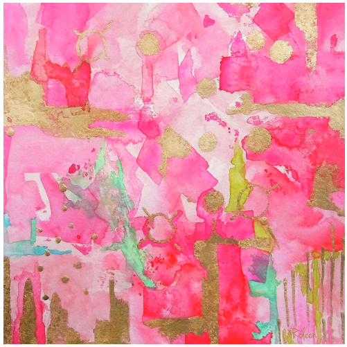 Blushing Shades Pink Print