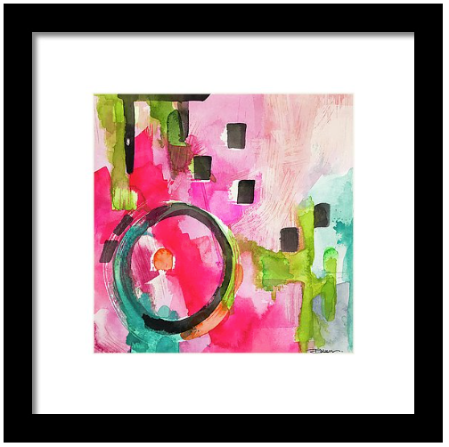 Flamingo Circle Print