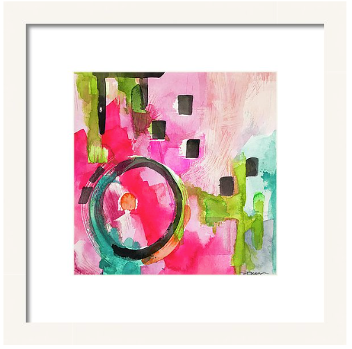 Flamingo Circle Print