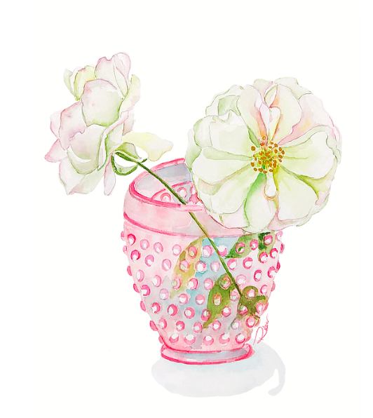 Cheers Pink Rose Print