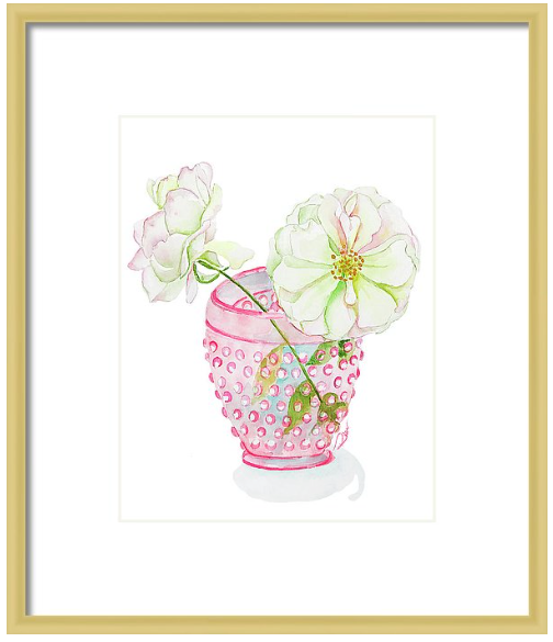 Cheers Pink Rose Print
