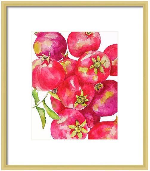 Pomegranate From A Friend Print