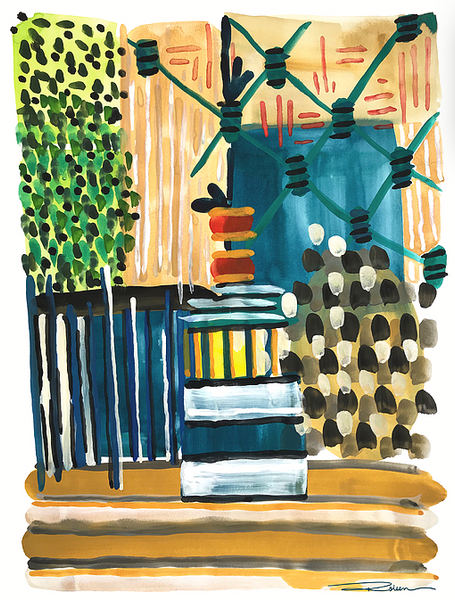 Lagoon Netting Print