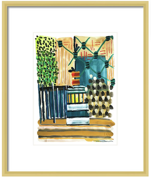 Lagoon Netting Print