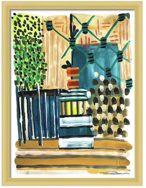 Lagoon Netting Print