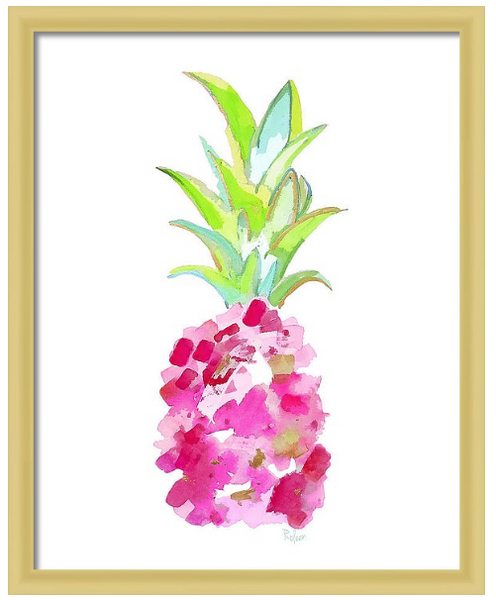 Tropical Pink Pineapple Print