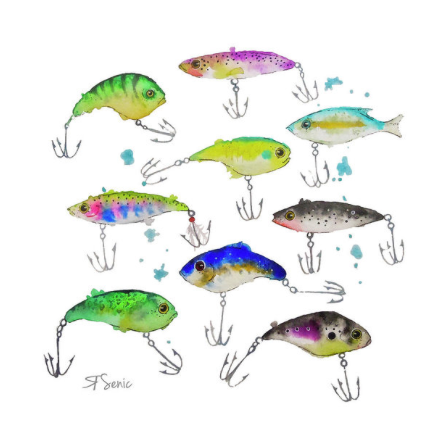 Fishing is Fly No3 Print