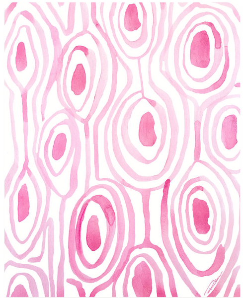 Pink Woodgrain Print