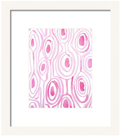 Pink Woodgrain Print