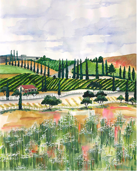 Temecula Wedding Country Landscape Print