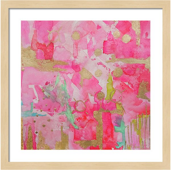 Blushing Shades Pink Print