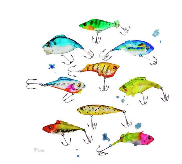 Fishing is Fly Art Print