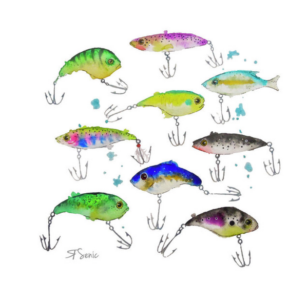 Fishing is Fly Art Print