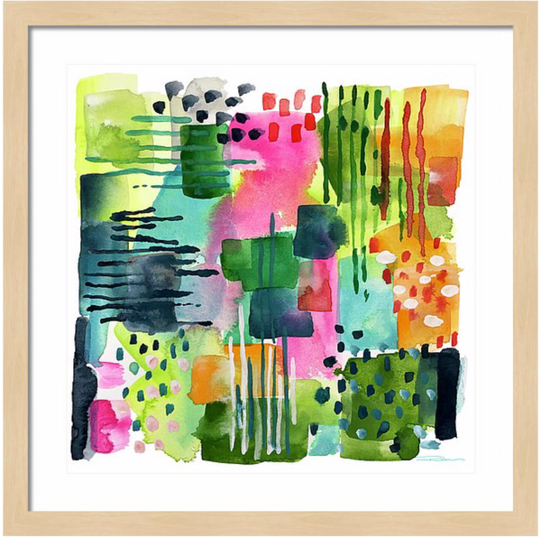 Jungle Gardens Abstract Print