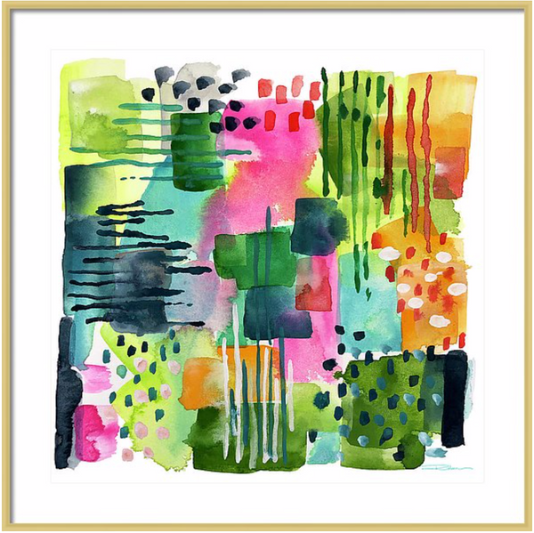 Jungle Gardens Abstract Print
