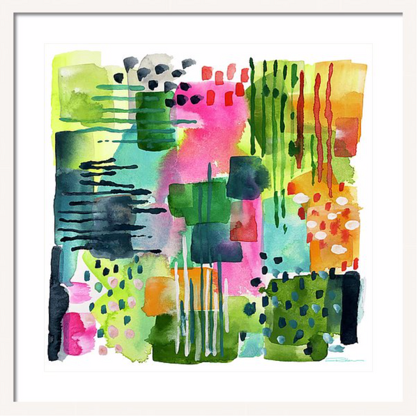 Jungle Gardens Abstract Print