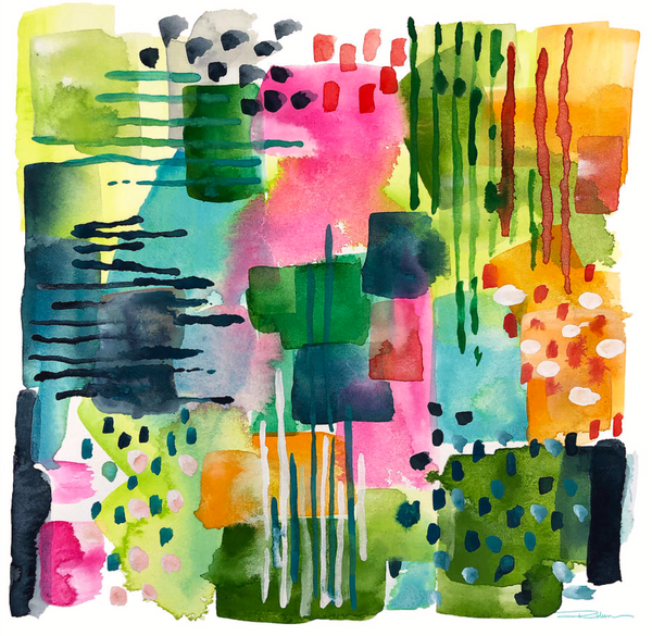 Jungle Gardens Abstract Print