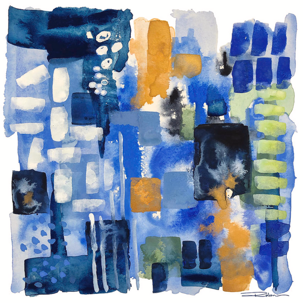 Ginger Jar Abstract Print