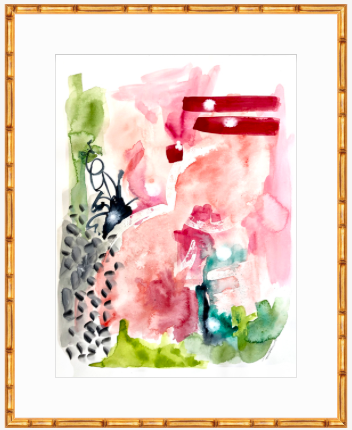 Pink Rosé Original Art 18"X24"