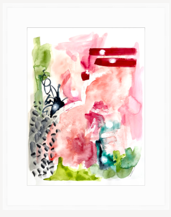 Pink Rosé Original Art 18"X24"