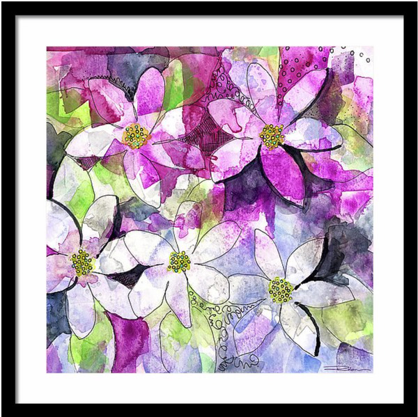 Paper Mache' Abstract Print