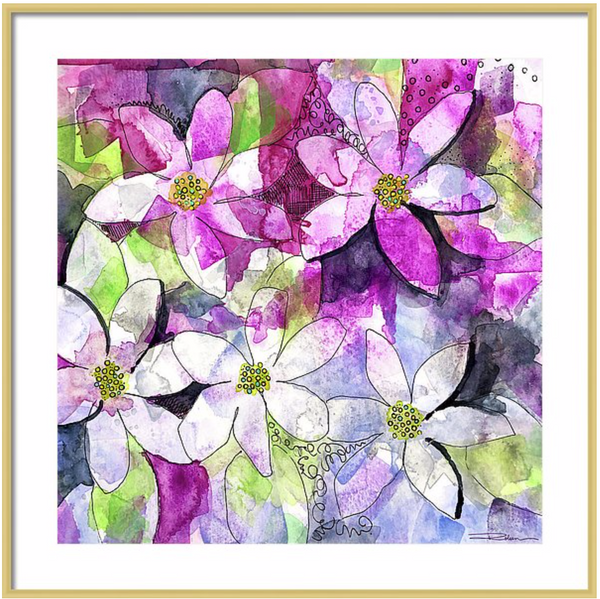 Paper Mache' Abstract Print