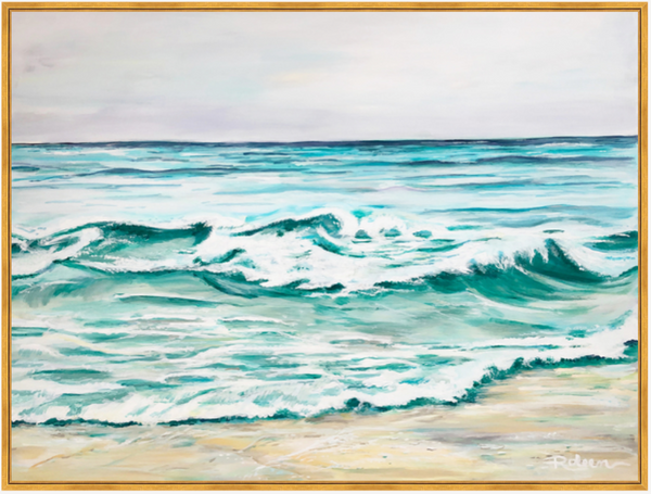 La Jolla Shores Stroll Original Art 40"X30"