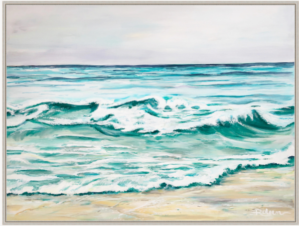 La Jolla Shores Stroll Original Art 40"X30"