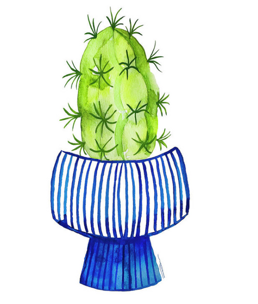 Ladyfinger Cactus Print