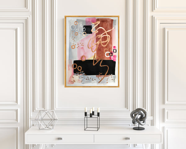 Smokey Rose Quartz Original Art 18"x24"