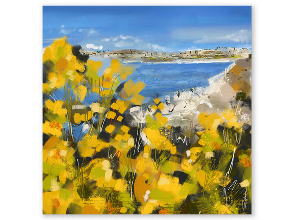 Beach Stay Golden Art Print