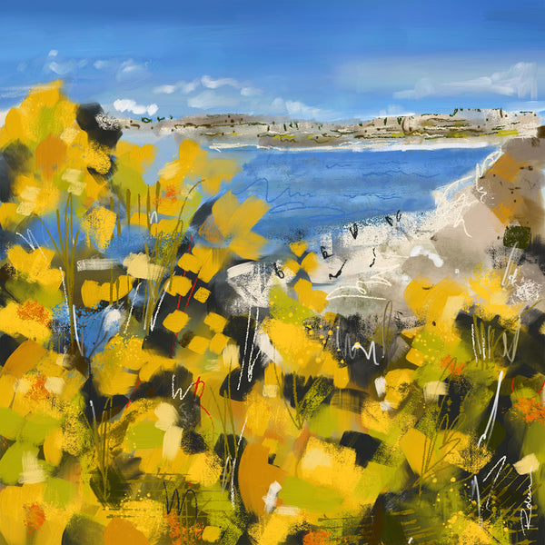 Beach Stay Golden Art Print