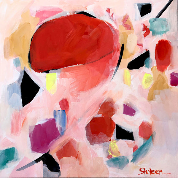 Terrazzo Terra Gem Original Art 24"x24"