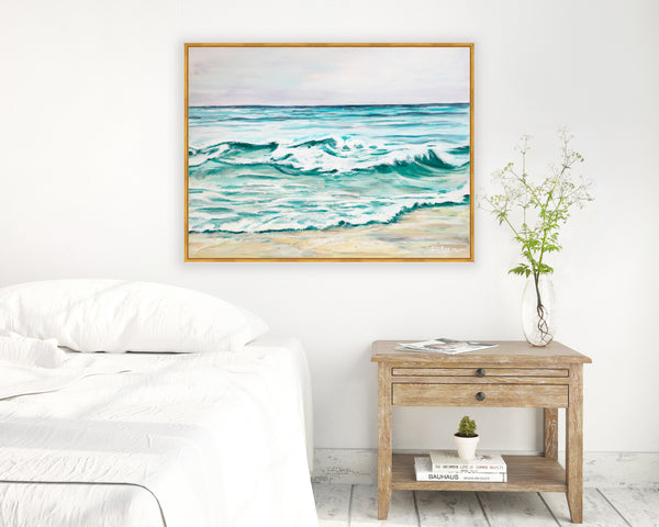 La Jolla Shores Stroll Original Art 40"X30"